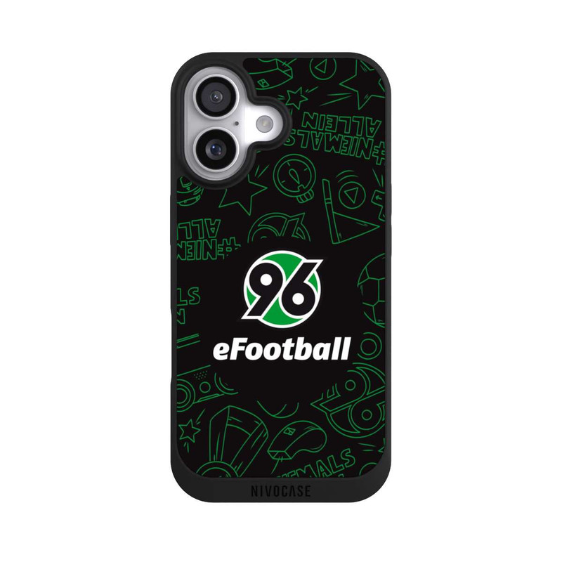 iPhone 17 NIVOpure Hannover 96 Football Pattern Design Black