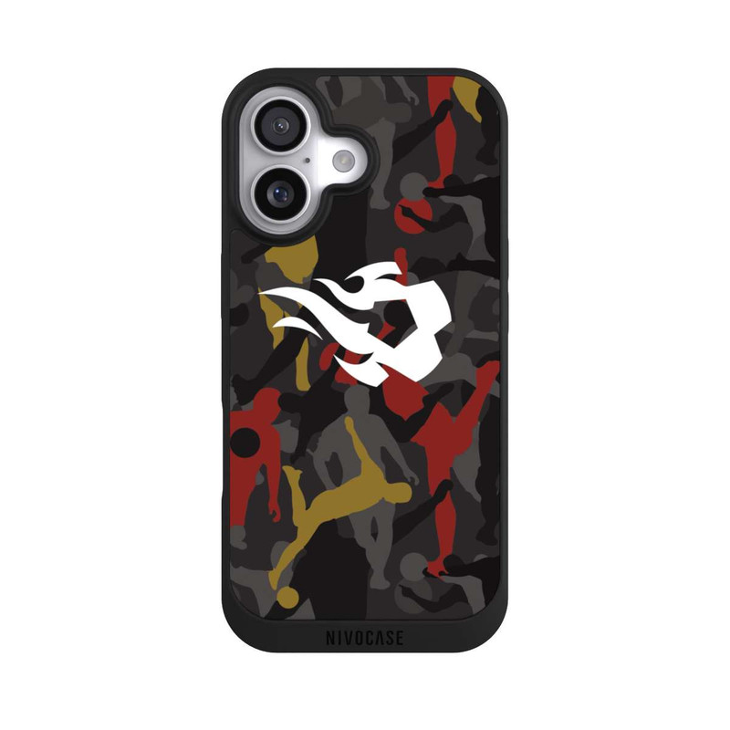 iPhone 17 NIVOpure Belgische Rote Flammen Camouflage