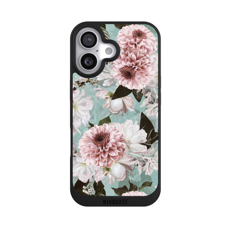 iPhone 17 NIVOpure Flower Wallpaper Baroque Blue