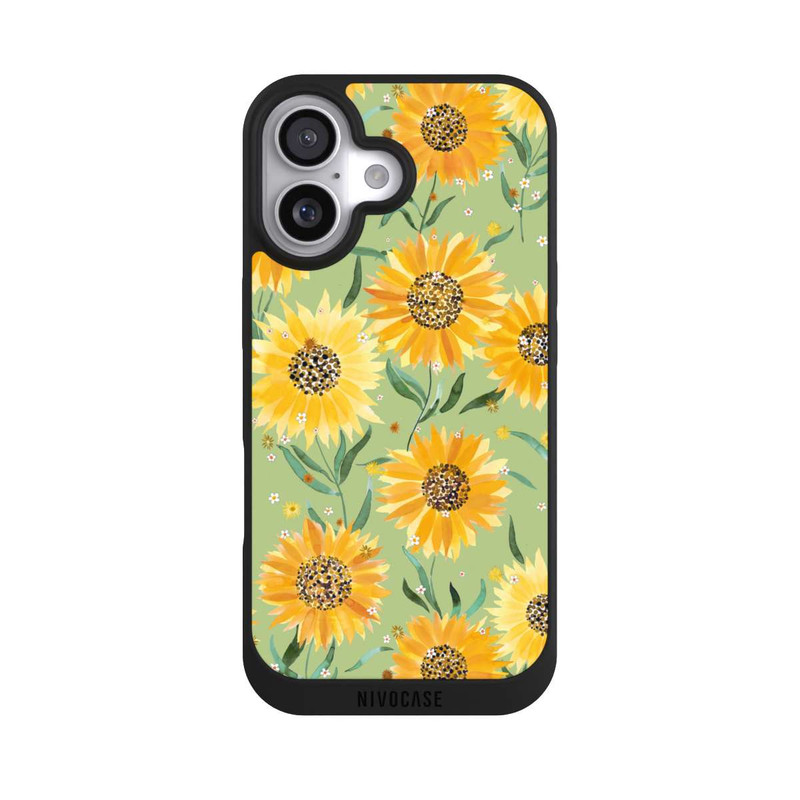 iPhone 17 NIVOpure Sonnenblumen grün