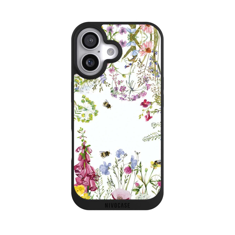 iPhone 17 NIVOpure Cadre de fleurs sauvages des prés d'été
