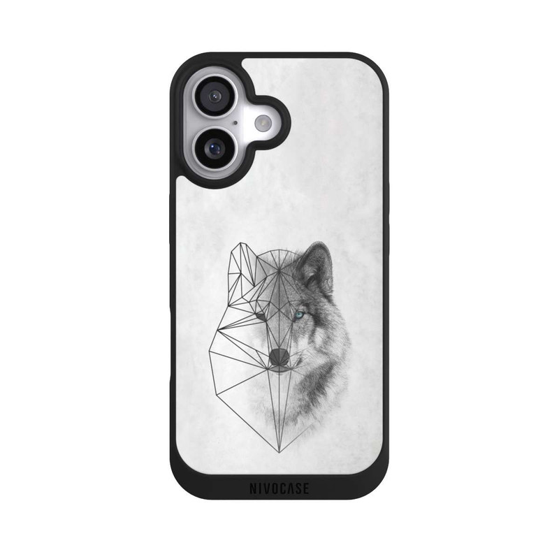 iPhone 17 NIVOpure Polygonaler Wolf