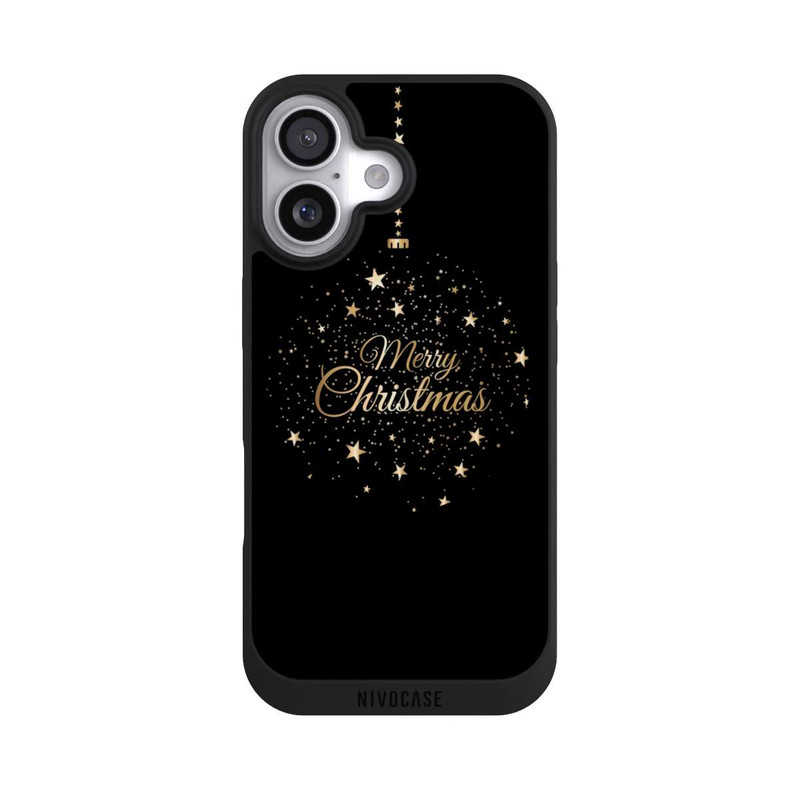 iPhone 17 NIVOpure Merry Christmas Gold Stars