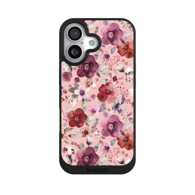 iPhone 17 NIVOpure Üppiger romantischer Blumenstrauß rosa
