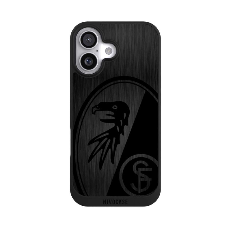iPhone 17 NIVOpure SC Freiburg Kratzen Horizontal Metall Hintergrund