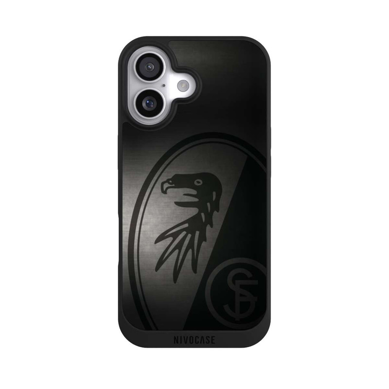 iPhone 17 NIVOpure SC Freiburg Dot Metall Hintergrund