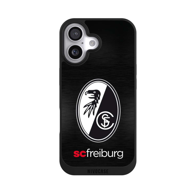 iPhone 17 NIVOpure  Kratzen Metall Hintergrund mit dem Schriftzug  Horizontal SC Freiburg