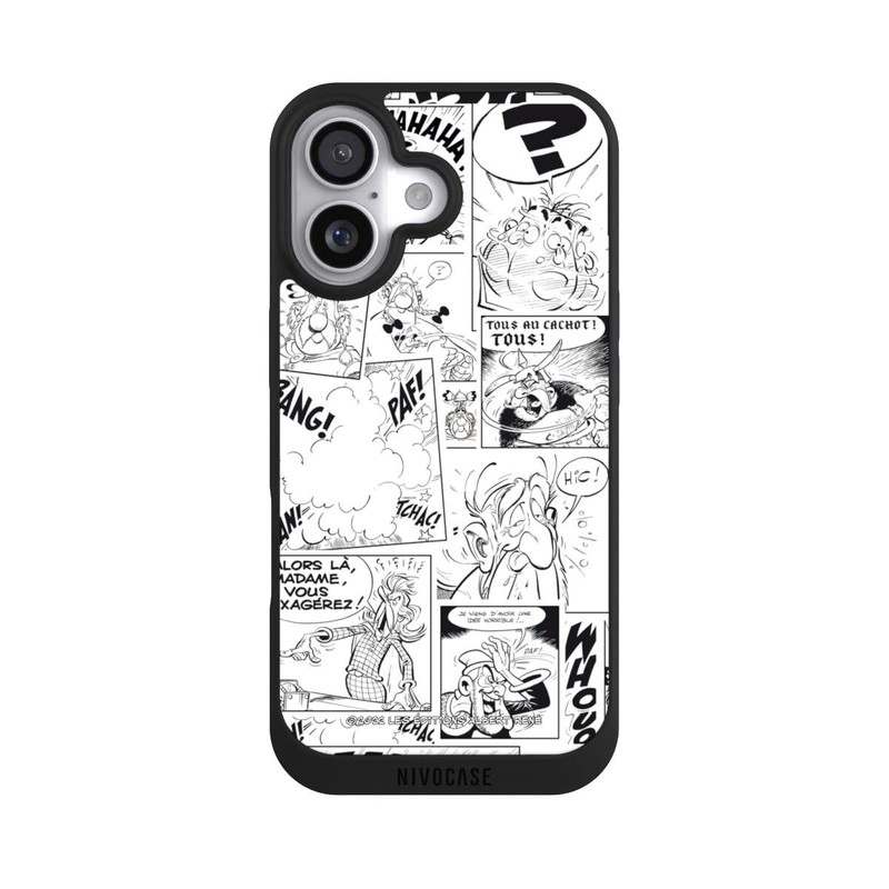 iPhone 17 NIVOpure Asterix Comic Schwarz und Weiß