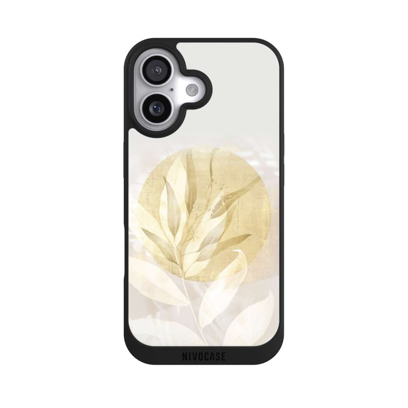 iPhone 17 NIVOpure Boho Gold Blumen Kunst