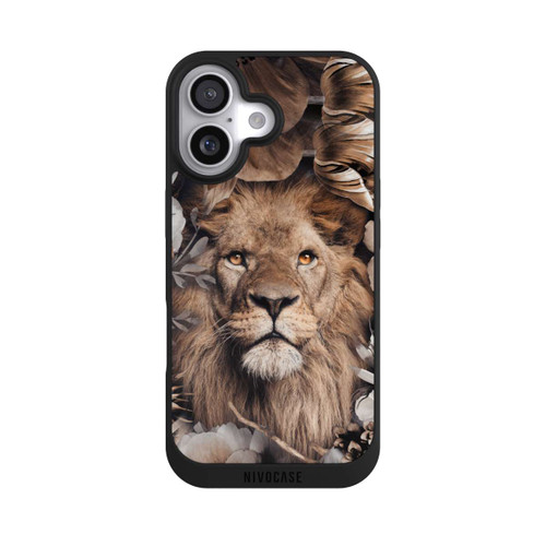  NIVOpure Löwe Blumenrahmen Beige