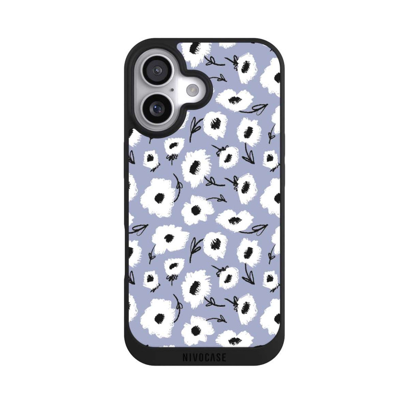 iPhone 17 NIVOpure Flower Pattern Lila