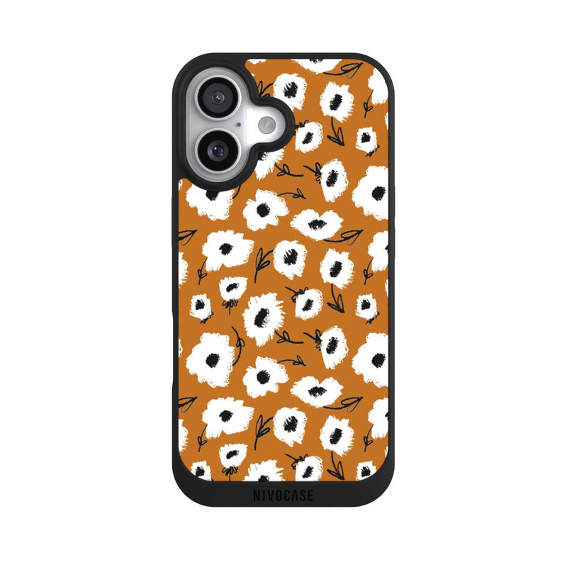 iPhone 17 NIVOpure Blumenmuster Ocker