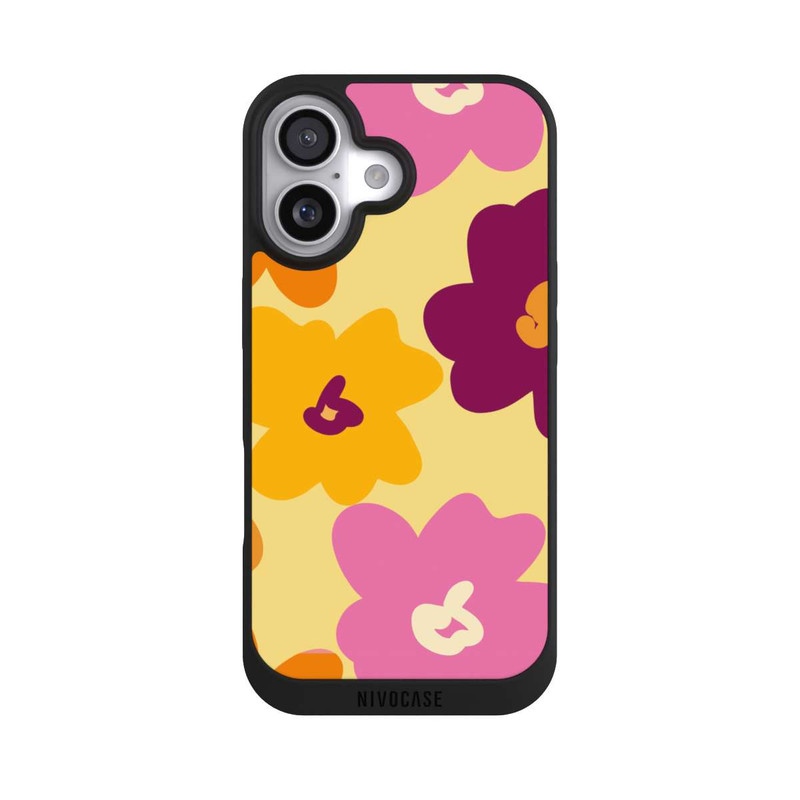 iPhone 17 NIVOpure Fleurs Colorées Rétro