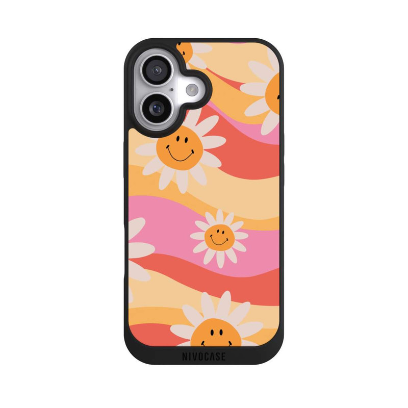 iPhone 17 NIVOpure Retro Smiles Orange Colorful