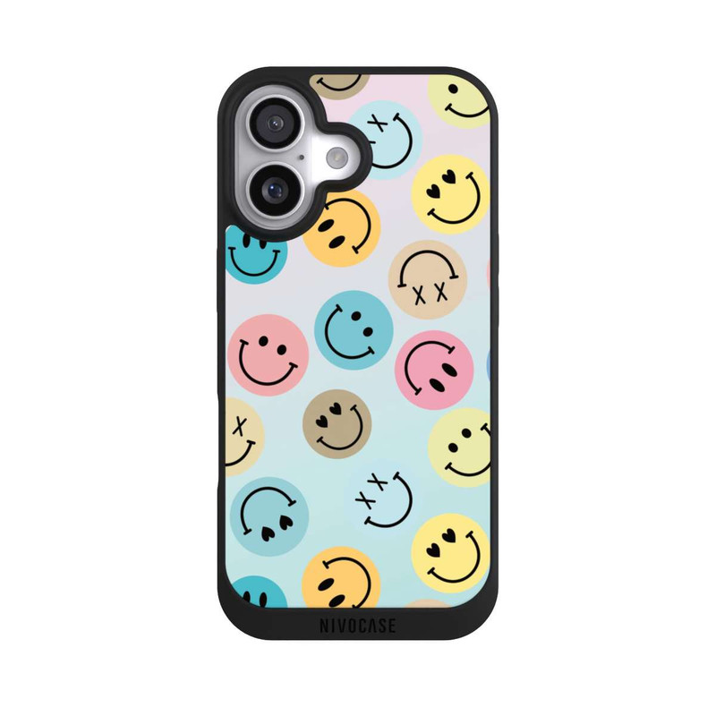 iPhone 17 NIVOpure Smiles Emotes Pattern Colorful