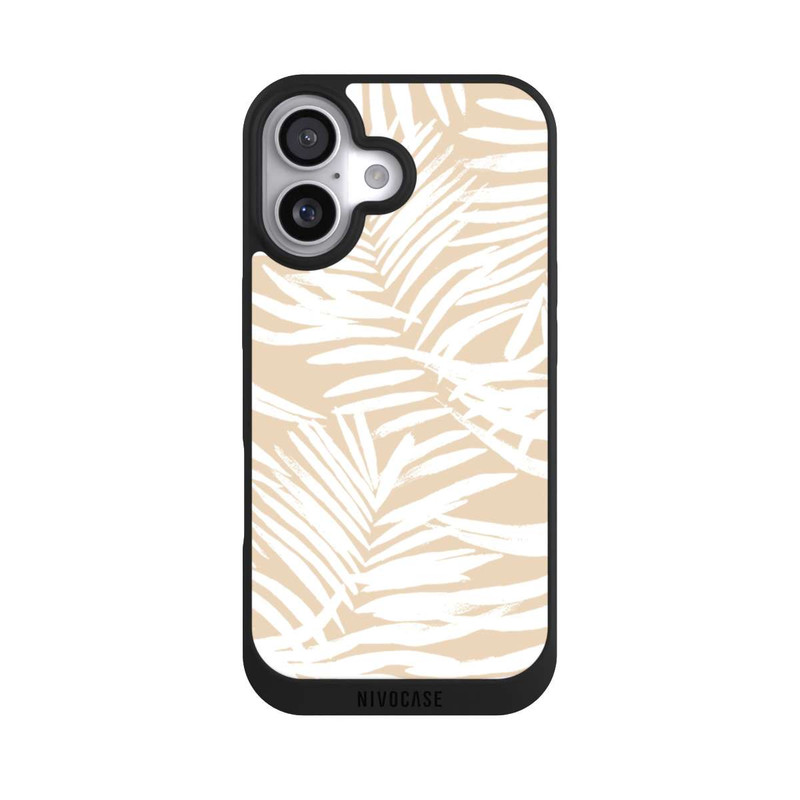 iPhone 17 NIVOpure Beige Boho Fern Background