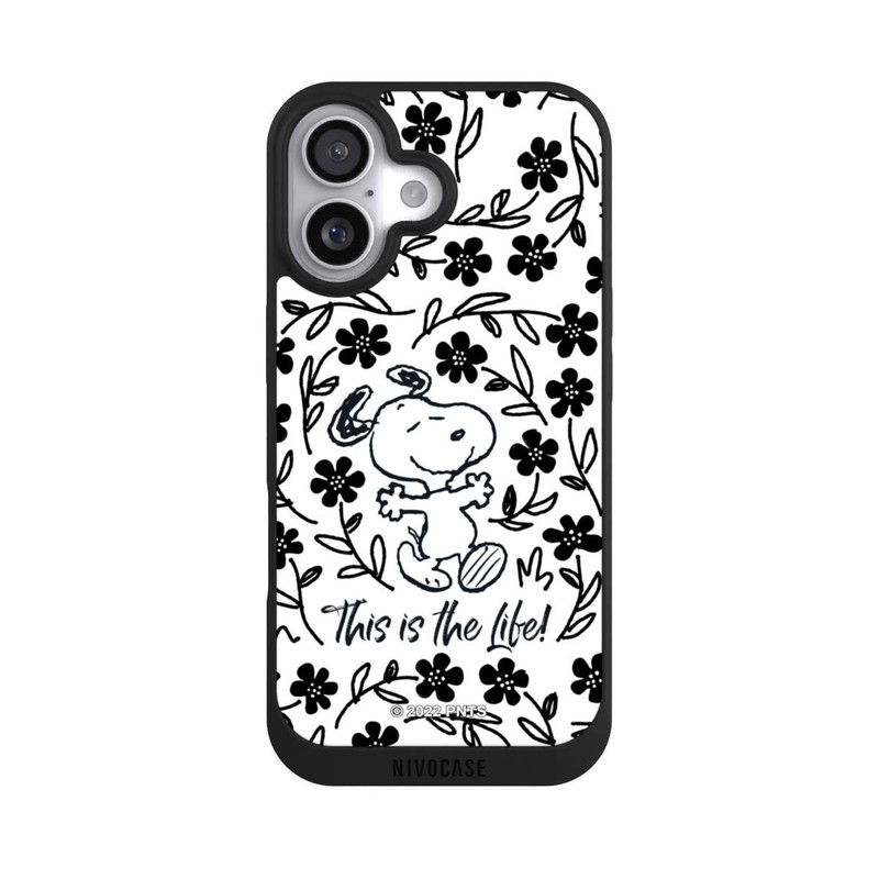 iPhone 17 NIVOpure Snoopy schwarz und weiß This Is The Life