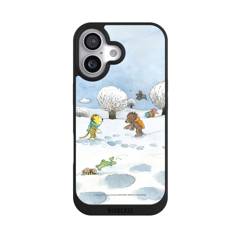 iPhone 17 NIVOpure Kleiner Bär und kleiner Tiger im Schnee