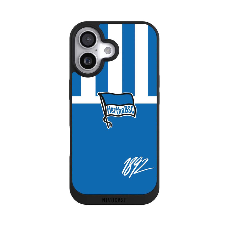 iPhone 17 NIVOpure Blau und Weiß Vertikal Streifen