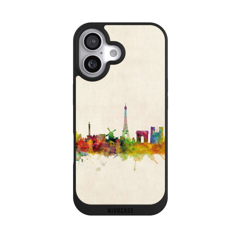 iPhone 17 NIVOpure Arrière-plan vintage de l'horizon de Paris