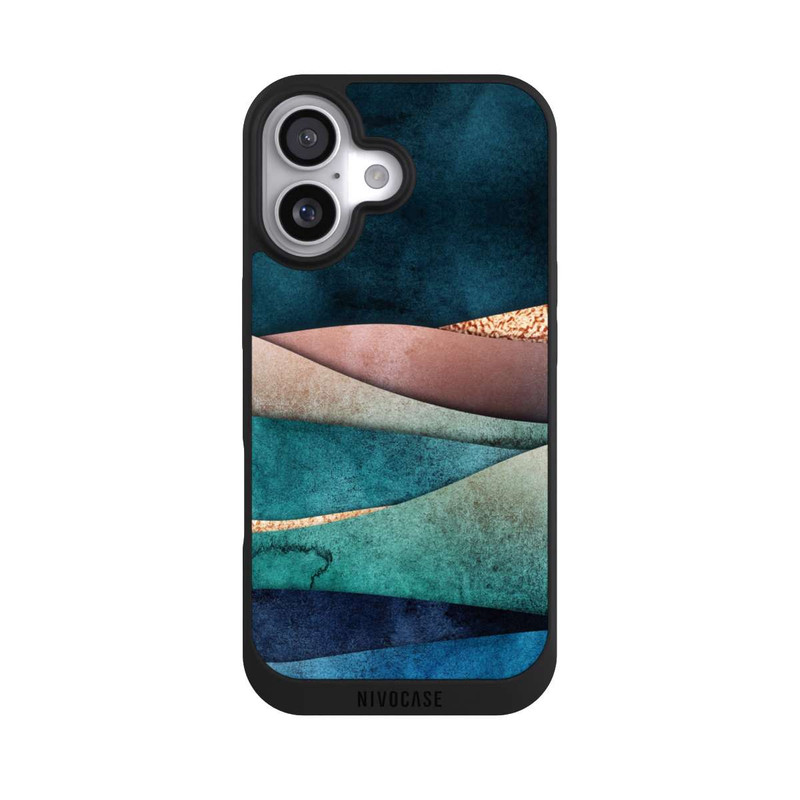 iPhone 17 NIVOpure Vagues bleu-or