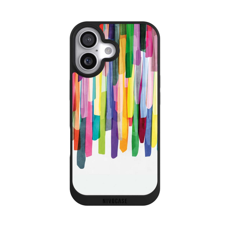 iPhone 17 NIVOpure Bunte Streifen Weißer Hintergrund