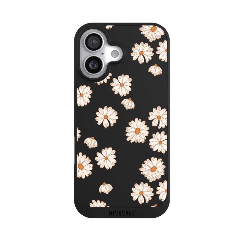 iPhone 17 NIVOpure Flowerpower Tapete Weiss