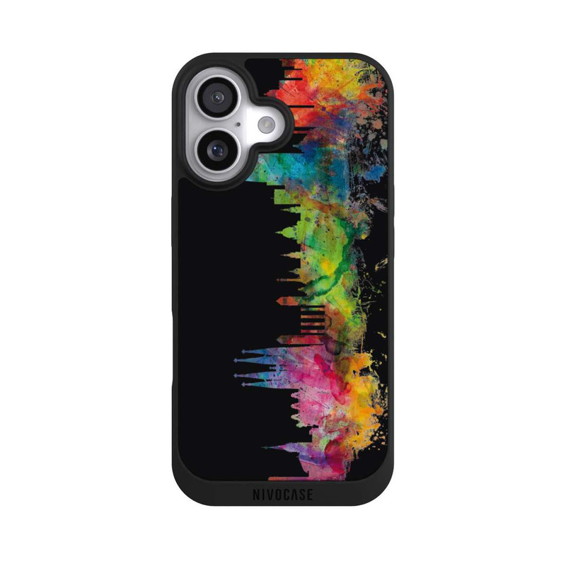 iPhone 17 NIVOpure Barcelona Spanien Skyline Schwarz