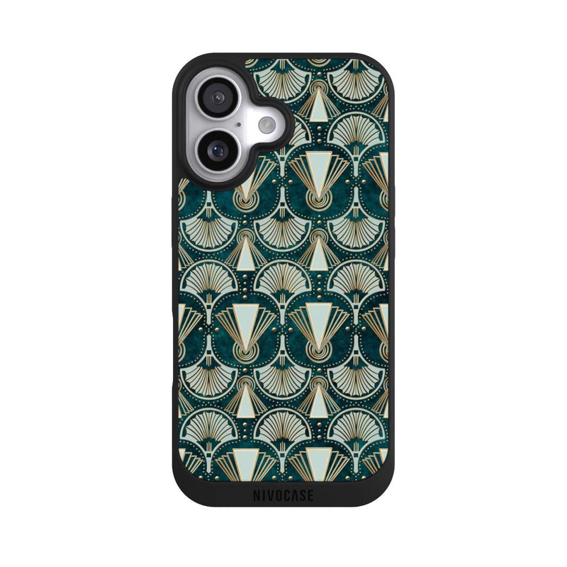 iPhone 17 NIVOpure Art Deco Green Pattern