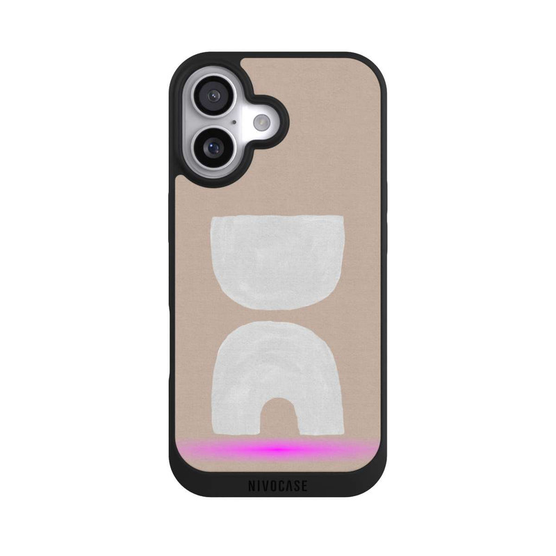 iPhone 17 NIVOpure Moderne Kunst in Braun