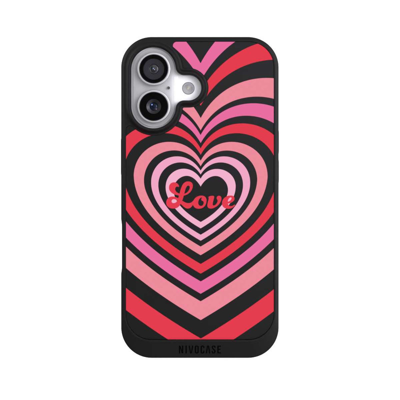 iPhone 17 NIVOpure Amour, nuances rouges