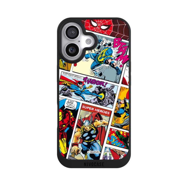 iPhone 17 NIVOpure Marvel Retro Comic Blue
