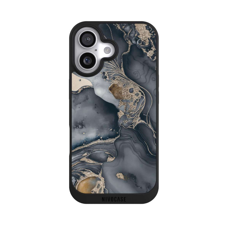iPhone 17 NIVOpure Alcohol Ink Gold Grey