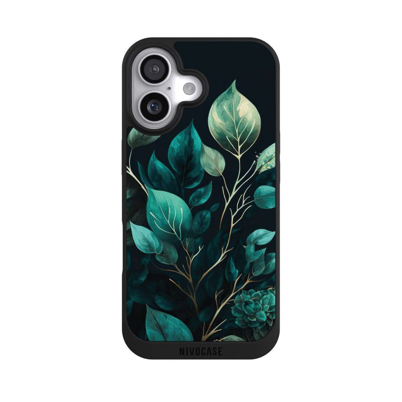 iPhone 17 NIVOpure Eukalyptus dunkler Hintergrund