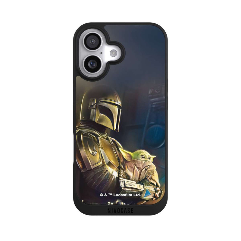 iPhone 17 NIVOpure Mandaloriens et Grogu à l'intérieur du vaisseau