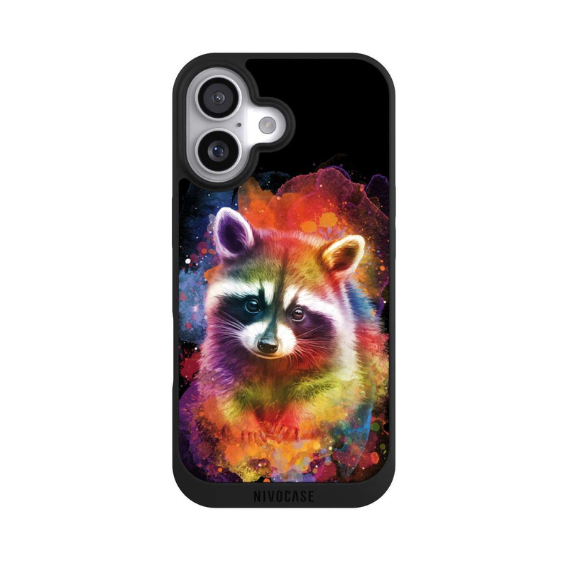 iPhone 17 NIVOpure Joyeux raton laveur noir