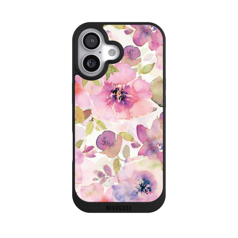 iPhone 17 NIVOpure Tapete mit rosa Blumen