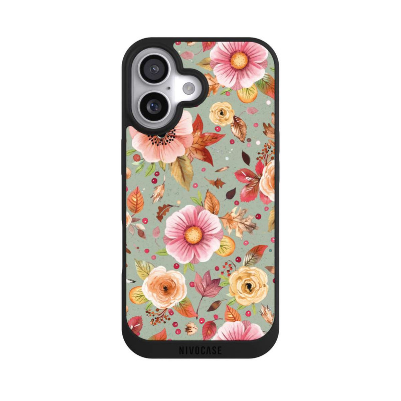 iPhone 17 NIVOpure Autumn Flowers Soft Green