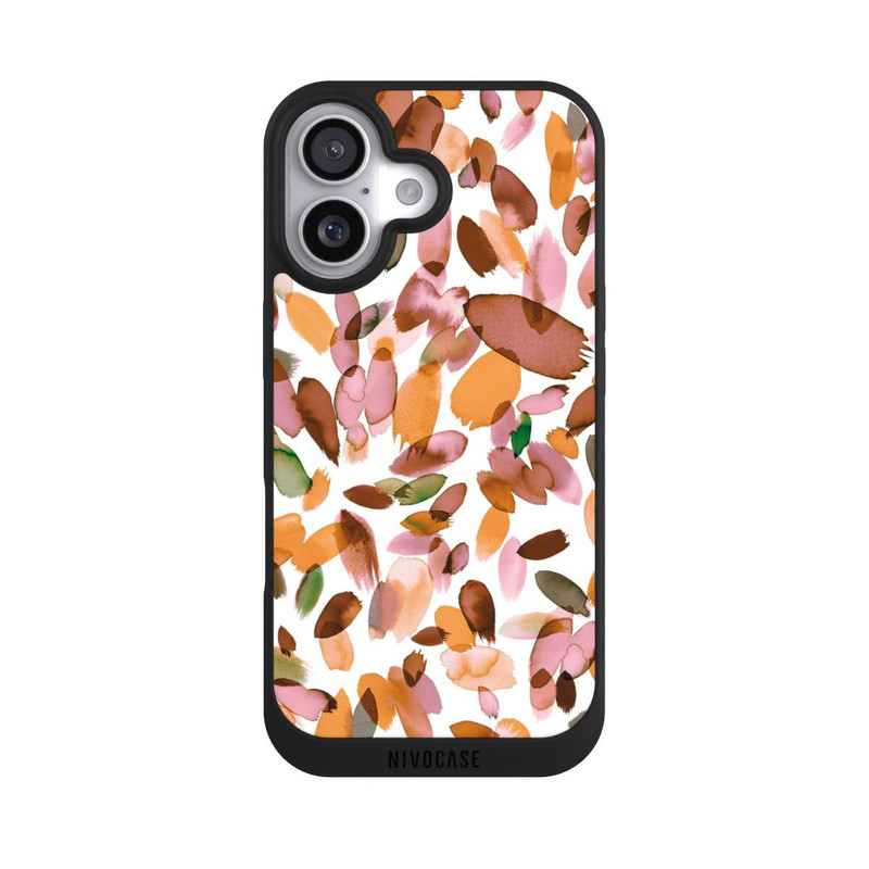 iPhone 17 NIVOpure Watercolor Petal Stains Orange