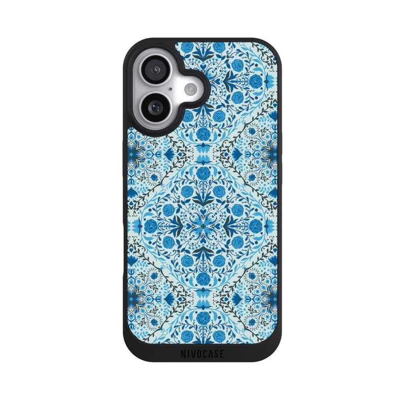 iPhone 17 NIVOpure Blue Floral Tiles