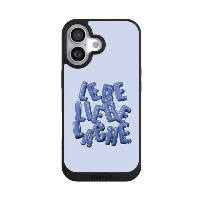 iPhone 17 NIVOpure Lebe Liebe Lache Blue