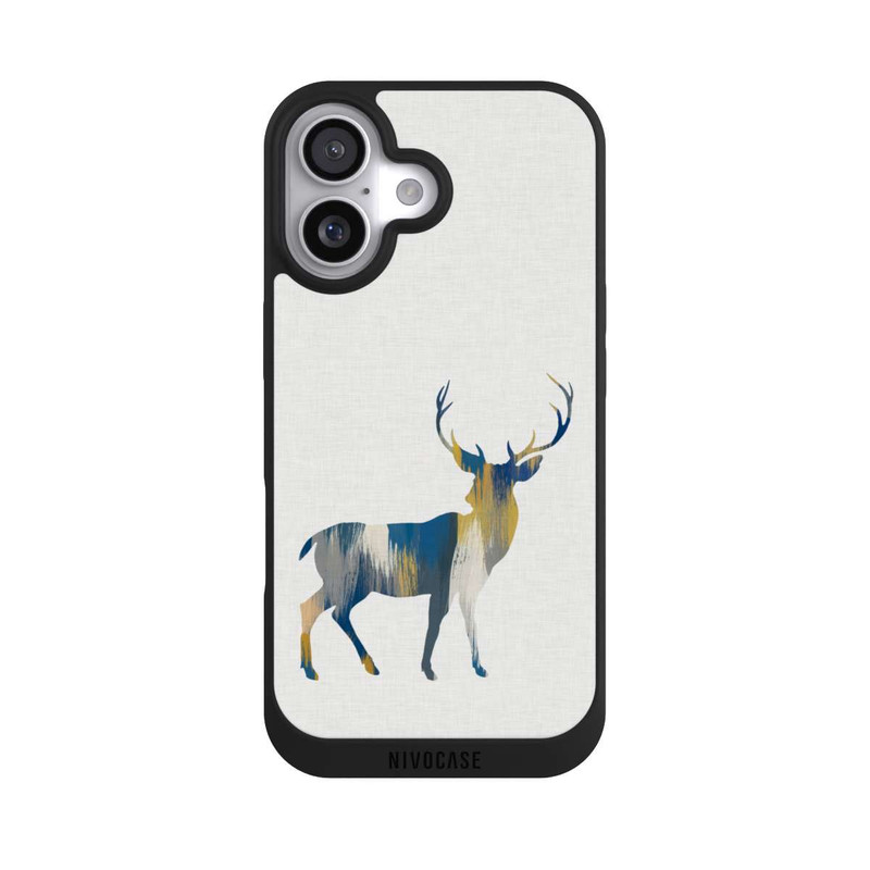 iPhone 17 NIVOpure Blauer und gelber Hirsch