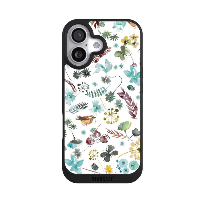 iPhone 17 NIVOpure Papillon botanique Nature Bleu