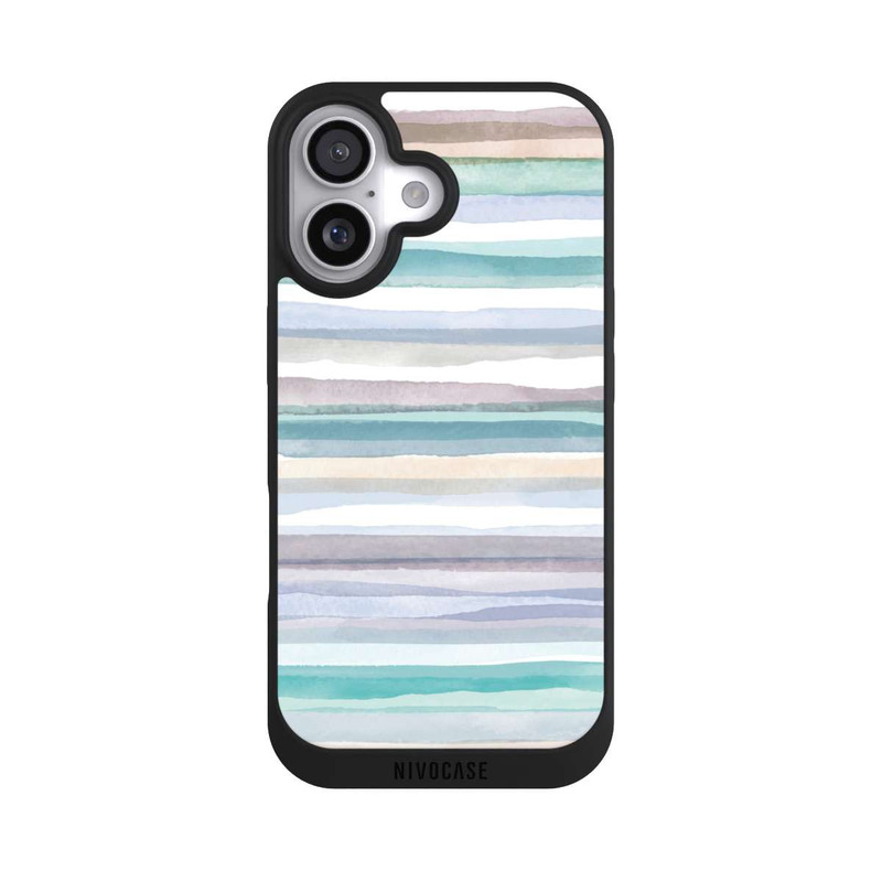 iPhone 17 NIVOpure Pastel Stripes Blue
