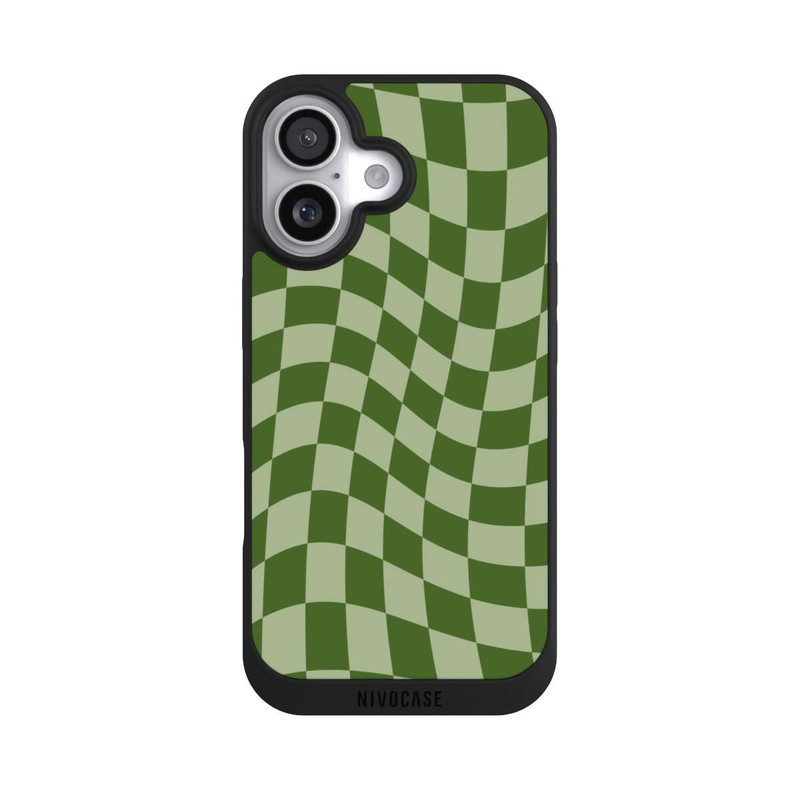 iPhone 17 NIVOpure Schachbrett Grün