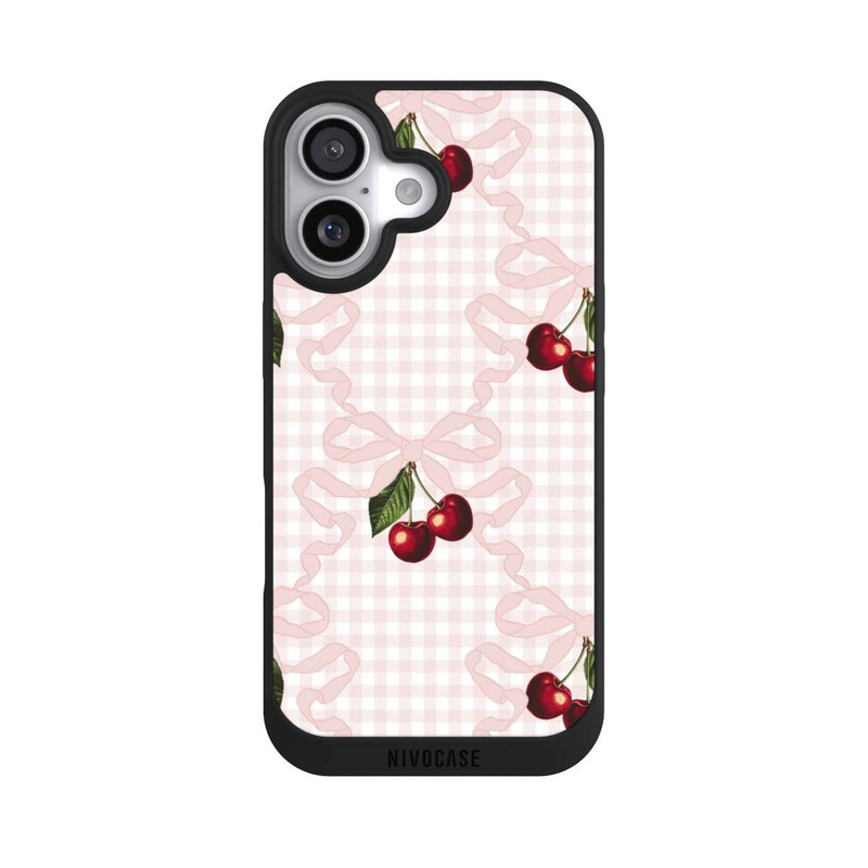 iPhone 17 NIVOpure Motif cerise rose