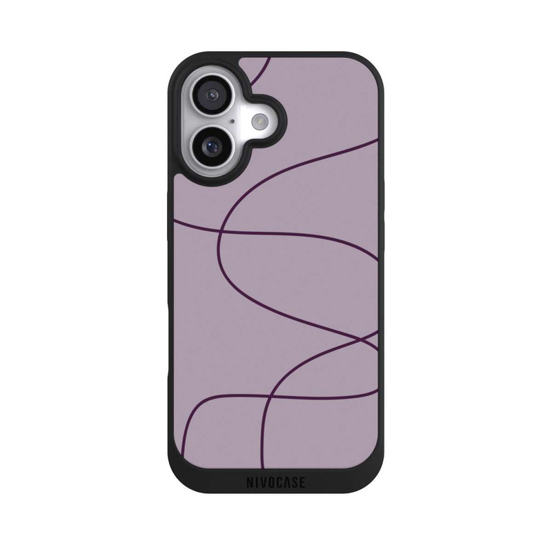 iPhone 17 NIVOpure Lila Dünne Linien