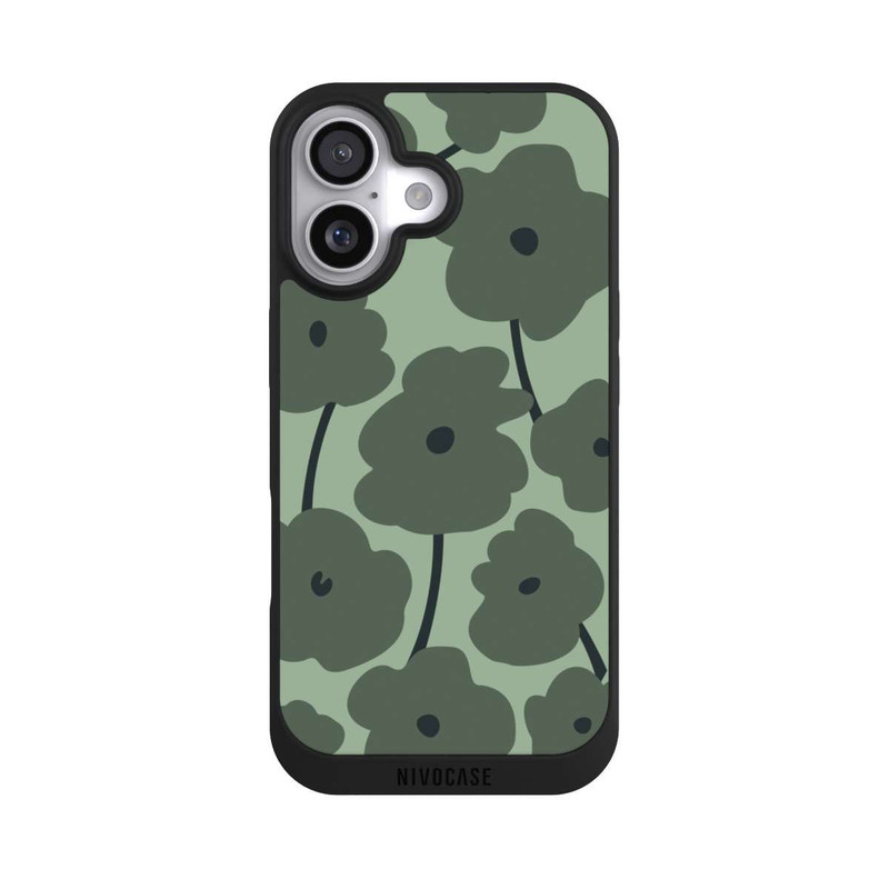 iPhone 17 NIVOpure Fleurs Minimalistes Vertes