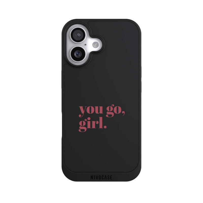 iPhone 17 NIVOpure You Go Girl Rosa Transparent