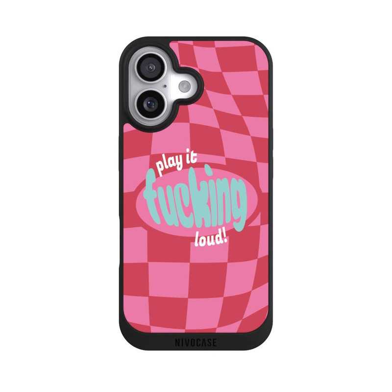 iPhone 17 NIVOpure Play Fucking Loud Kariert